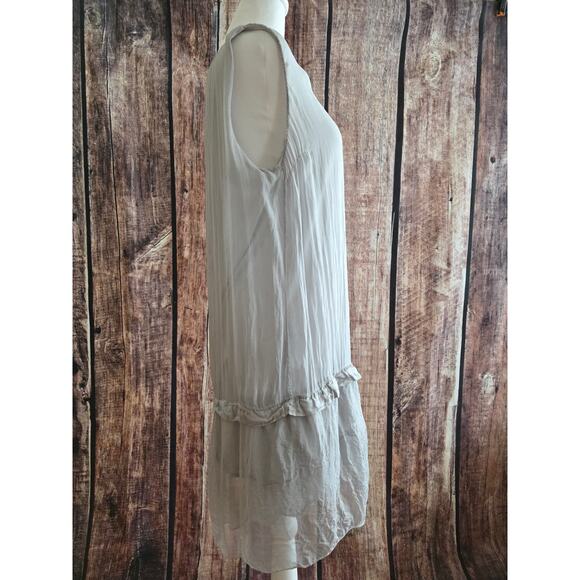 H Trend Made in Italy Silk Dress Size Large - Picture 3 of 7